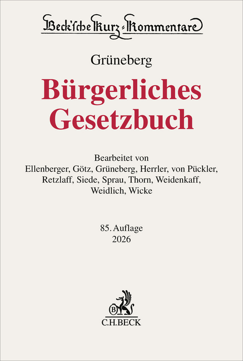 Bürgerliches Gesetzbuch