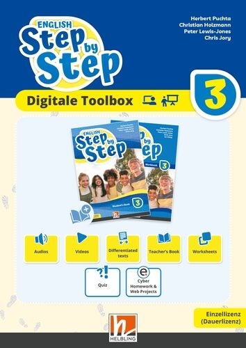 ENGLISH Step by Step 3 (Lehrplan 2023) | Digitale Toolbox EL - Herbert Puchta, Christian Holzmann, Peter Lewis-Jones, Chris Jory