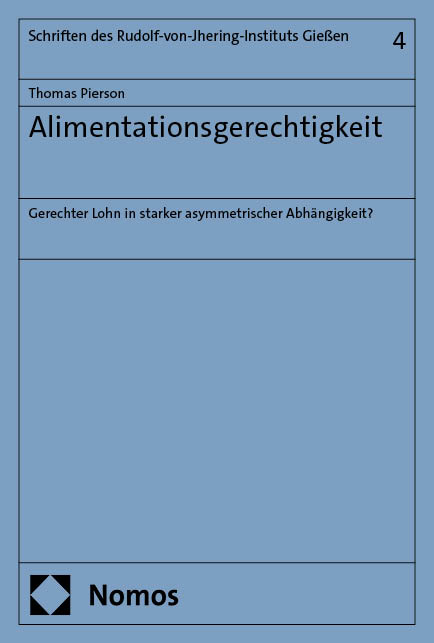 Alimentationsgerechtigkeit - Thomas Pierson