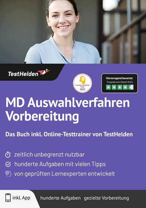 MD Auswahlverfahren Vorbereitung: Das Buch inkl. Online-Testtrainer von TestHelden | - Tom Wenk