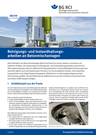 KB 019 Reinigungs- und Instandhaltungsarbeiten an Betonmischanlagen