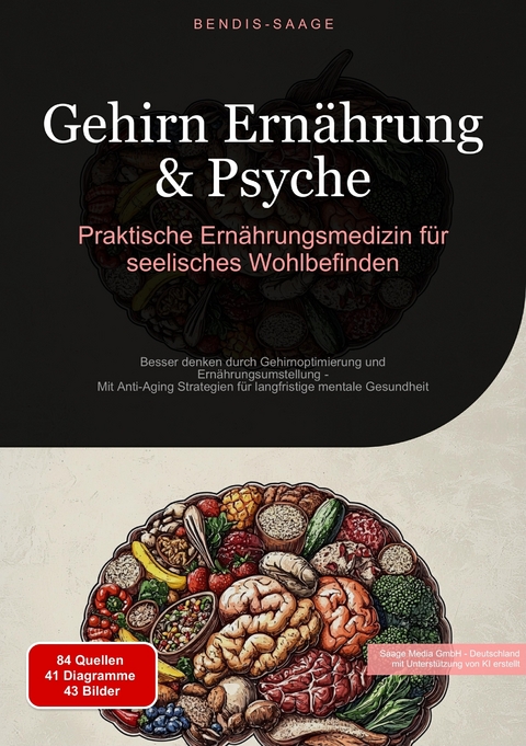 Gehirn Ernährung & Psyche: Praktische Ernährungsmedizin für seelisches Wohlbefinden - Bendis A. I. Saage - Deutschland