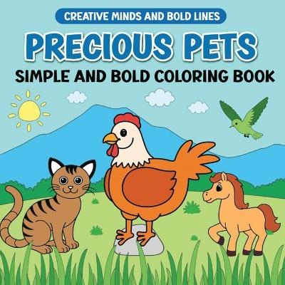 Precious Pets Simple and Bold Coloring Book - Victoria Wintersberger