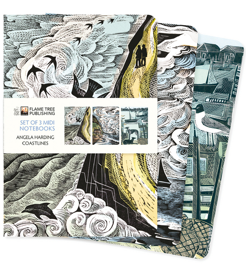 Angela Harding: Coastlines Set of 3 Midi Notebooks - 
