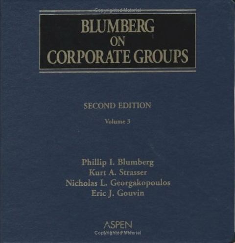 Blumberg on Corporate Groups - Phillip I. Blumberg