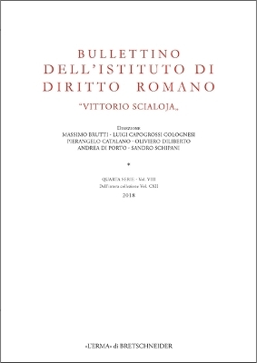 Bullettino Dell'istituto Di Diritto Romano