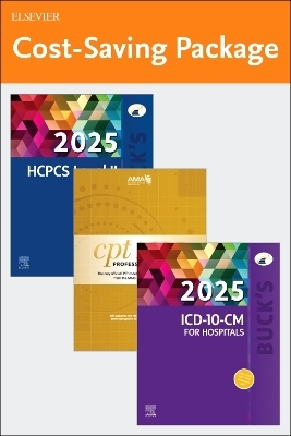 Buck's 2025 ICD-10-CM For Hospitals, AMA 2025 CPT® Professional, and Buck's 2025 HCPCS Level II