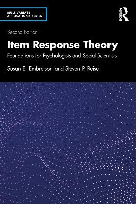 Item Response Theory - Susan E. Embretson, Steven P. Reise