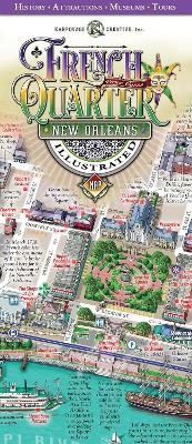 French Quarter New Orleans Illustrated Map - Michael Karpovage