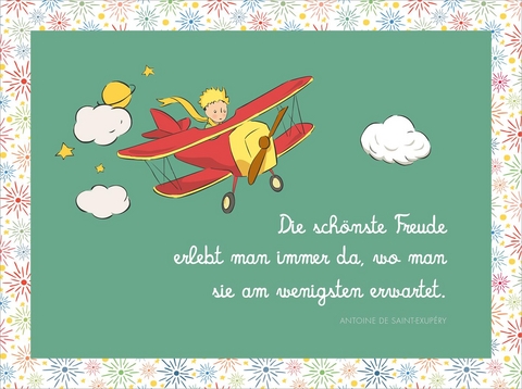 Der Kleine Prinz Klappkarten mit Umschlag