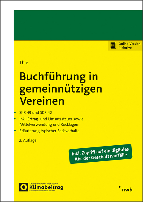 Buchf&uuml;hrung in gemeinn&uuml;tzigen Vereinen - Bernhard Thie