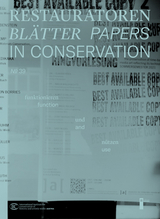 Restauratorenbl&auml;tter - Papers in Conservation Band 39 - 