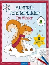 Ausmal-Fensterbilder &ndash; Im Winter