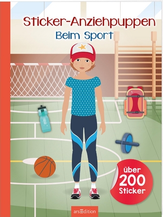 Sticker-Anziehpuppen – Beim Sport