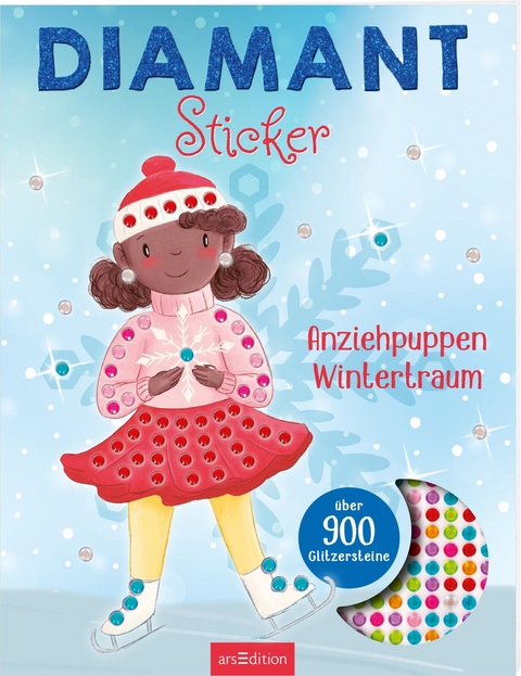 Diamantsticker Anziehpuppen &ndash; Wintertraum