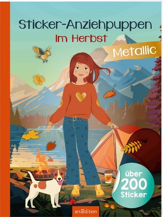 Sticker-Anziehpuppen Metallic – Im Herbst