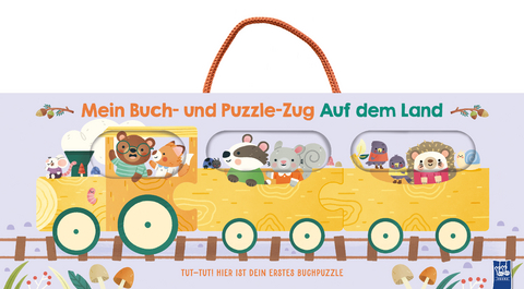 Mein Buch- und Puzzle-Zug: Auf dem Land, m. 3 Buch, 3 Teile