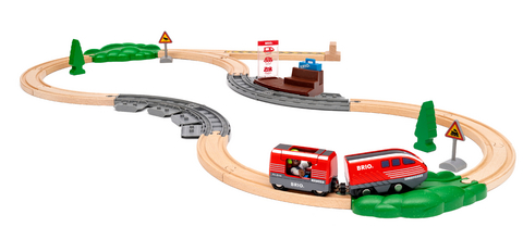BRIO World - Zugset mit R&uuml;ckziehmotor