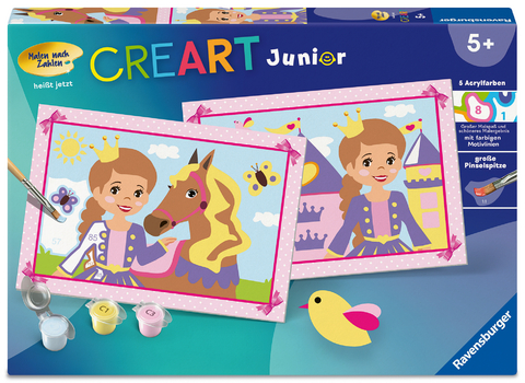 CreArt, Malen nach Zahlen Junior - Kleine Prinzessin