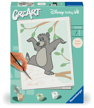 CreArt, Malen nach Zahlen Hello Baby Disney Baby - Baloo