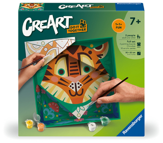 CreArt, Malen nach Zahlen Do it together - Tiger