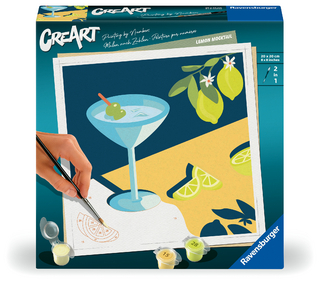 CreArt, Malen nach Zahlen Adults Trend - Mocktail Zitrone