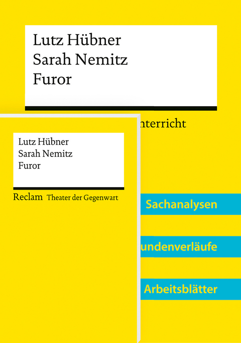 Lehrerpaket »Lutz Hübner / Sarah Nemitz: Furor«: Textausgabe und Lehrerband – Mit Downloadpaket (Unterrichtsmaterialien) - Lutz Hübner, Sarah Nemitz, Anke Christensen