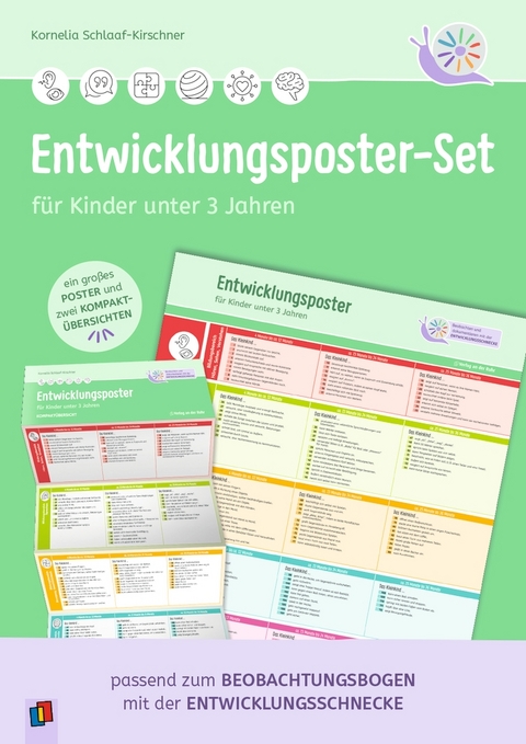 Entwicklungsposter-Set f&uuml;r Kinder unter 3 Jahren - Kornelia Schlaaf-Kirschner