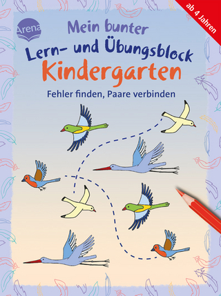 Mein bunter Lern- und Übungsblock Kindergarten. Fehler finden, Paare verbinden