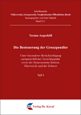 Die Besteuerung der Grenzpendler - Verena Augschöll