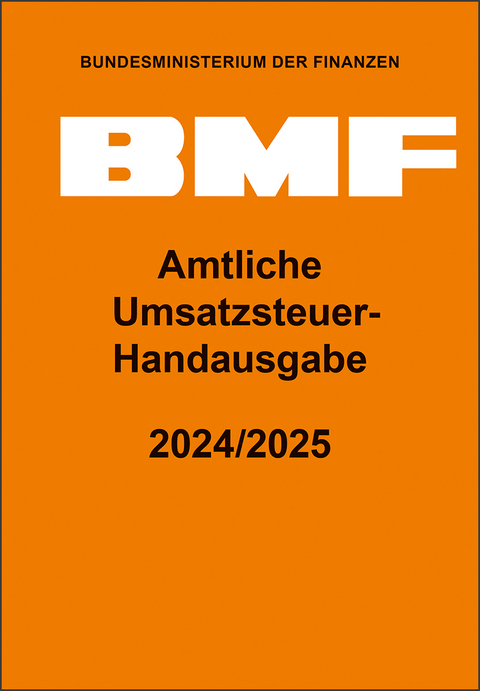 Amtliche Umsatzsteuer-Handausgabe 2024/2025 - 