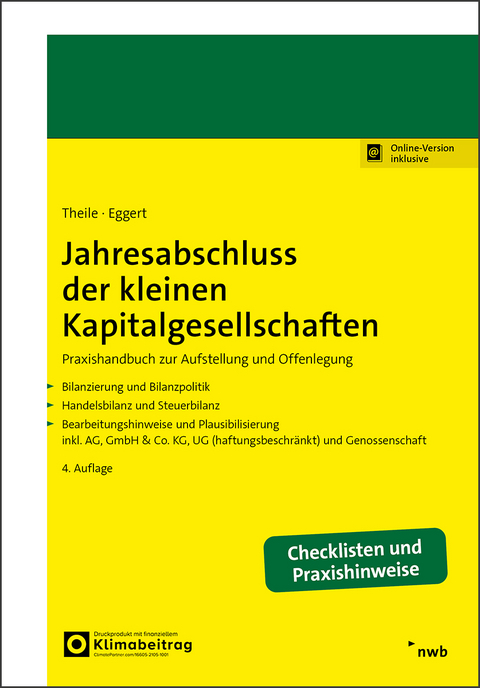 Jahresabschluss der kleinen Kapitalgesellschaften - Carsten Theile, Wolfgang Eggert