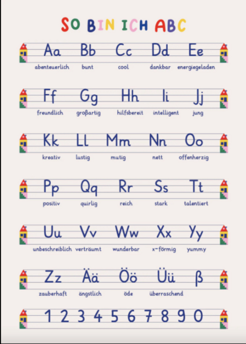 Poster So bin ich ABC - 30x40 - Nina K&auml;mpf