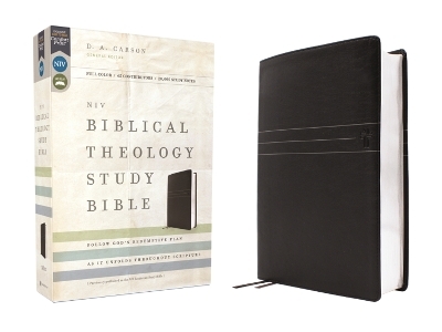 NIV, Biblical Theology Study Bible (Trace the Themes of Scripture), Leathersoft, Black, Comfort Print