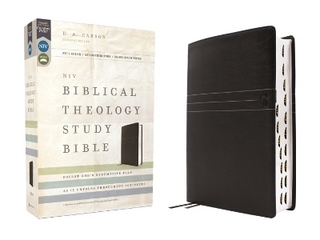 NIV, Biblical Theology Study Bible (Trace the Themes of Scripture), Leathersoft, Black, Thumb Indexed, Comfort Print