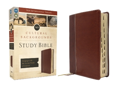 NIV, Cultural Backgrounds Study Bible (Context Changes Everything), Leathersoft, Brown, Red Letter, Thumb Indexed