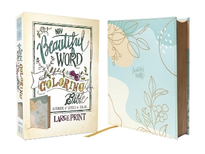 NIV, Beautiful Word Coloring Bible, Large Print, Leathersoft over Board, Teal -  Zondervan