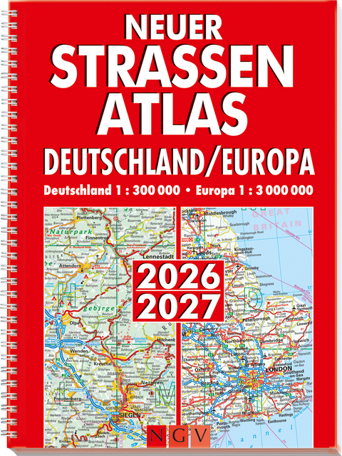 Neuer Stra&szlig;enatlas Deutschland/Europa 2026/2027