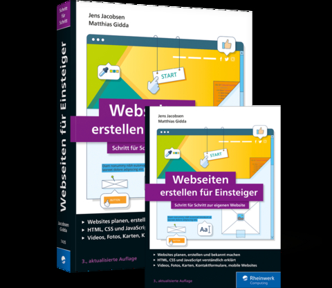 Webseiten erstellen für Einsteiger - Jens Jacobsen, Matthias Gidda