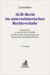 AGB-Recht im unternehmerischen Rechtsverkehr - Leuschner, Lars