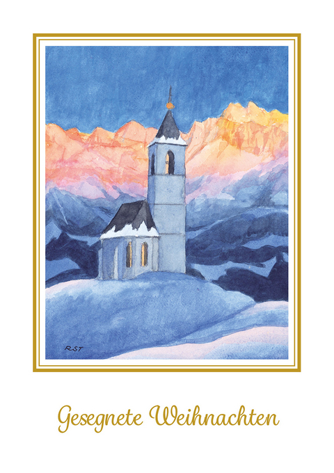 Reinhold Stecher Weihnachtskarte Morgenrot - 