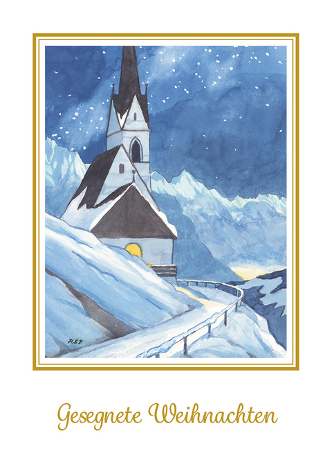 Reinhold Stecher Weihnachtskarte Sternenhimmel - 