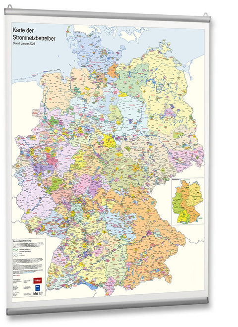 Karte der Stromnetzbetreiber 2025