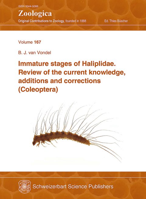 Immature stages of Haliplidae - Bernhard J. van Vondel
