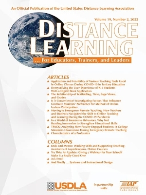 Distance Learning Vol 19 Issue 2 - 