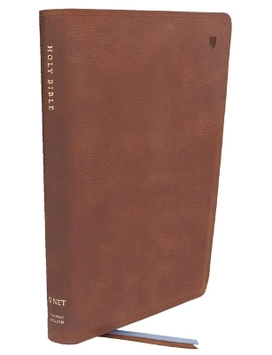 NET Bible, Large Print Thinline with Cross References, Brown Leathersoft, Comfort Print, (Thumb Indexed) - Thomas Nelson