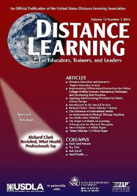 Distance Learning Vol 13 Issue 3 - 