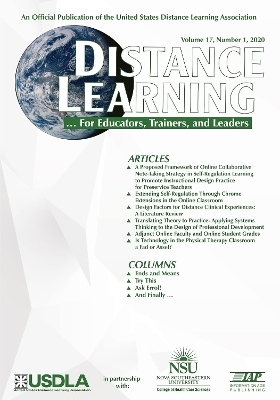 Distance Learning Vol 17 Issue 1 - 