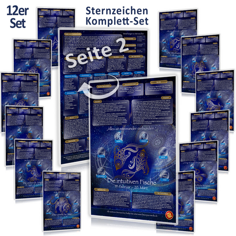 [12er] Sternzeichen Premium-Set f&uuml;r tiefere Menschenkenntnis und pers&ouml;nliche Einsichten - Yella Cremer, Samuel Cremer