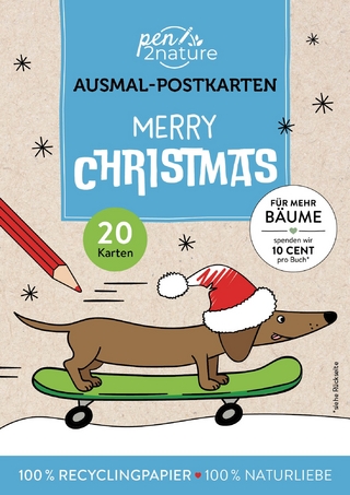 Merry Christmas! 20 Ausmal-Postkarten